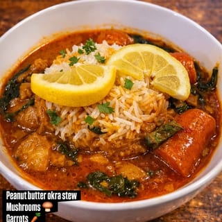 Peanut Butter Soup (Maafe) & Rice - (P)