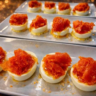 Smoked Salmon Deviled Eggs